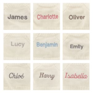 Bashful Lion with Personalised Cream Jumper